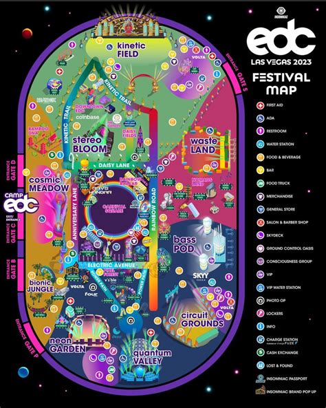 edc vegas map